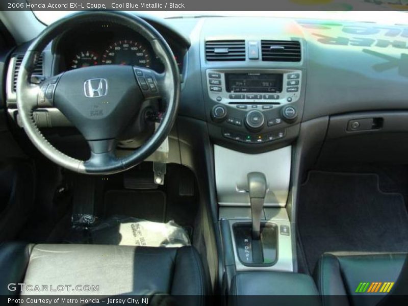 Cool Blue Metallic / Black 2006 Honda Accord EX-L Coupe