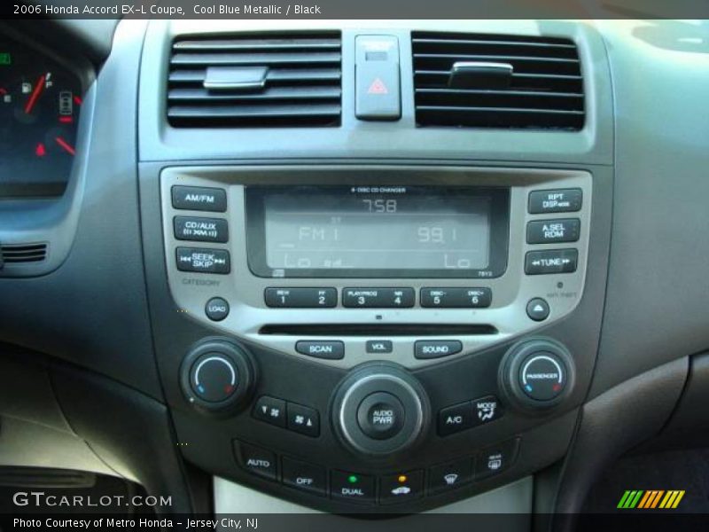 Cool Blue Metallic / Black 2006 Honda Accord EX-L Coupe