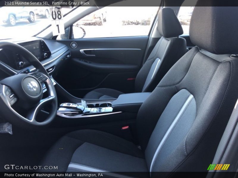 Portofino Gray / Black 2021 Hyundai Sonata SEL