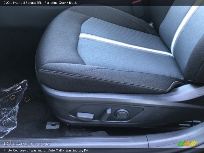 Portofino Gray / Black 2021 Hyundai Sonata SEL