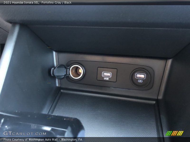 Portofino Gray / Black 2021 Hyundai Sonata SEL