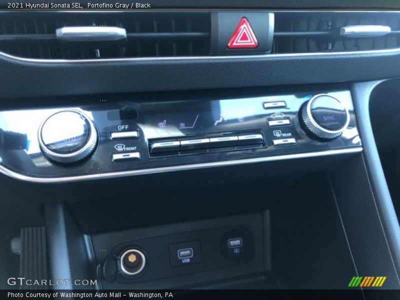 Portofino Gray / Black 2021 Hyundai Sonata SEL