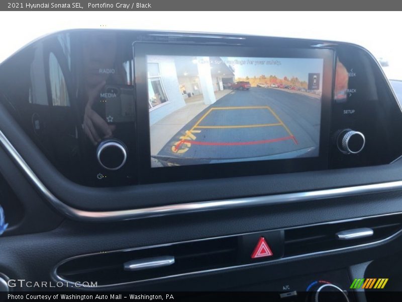Portofino Gray / Black 2021 Hyundai Sonata SEL