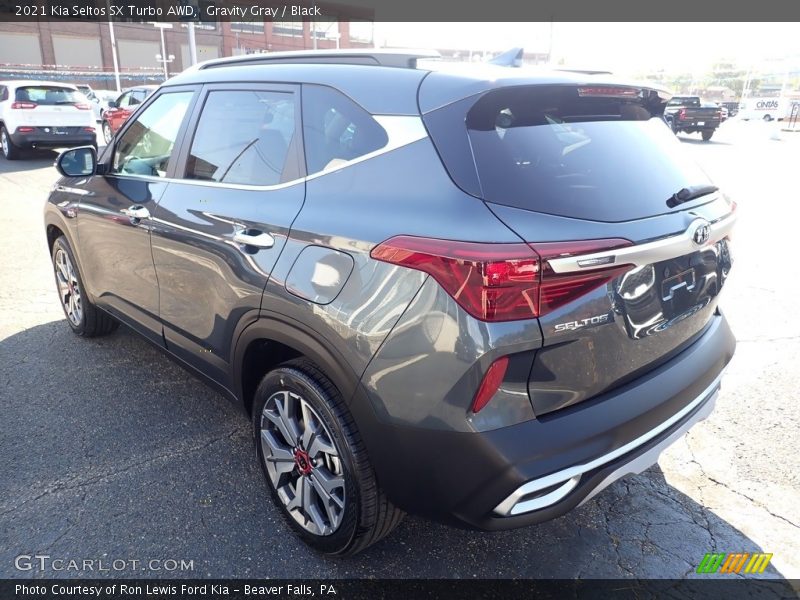 Gravity Gray / Black 2021 Kia Seltos SX Turbo AWD
