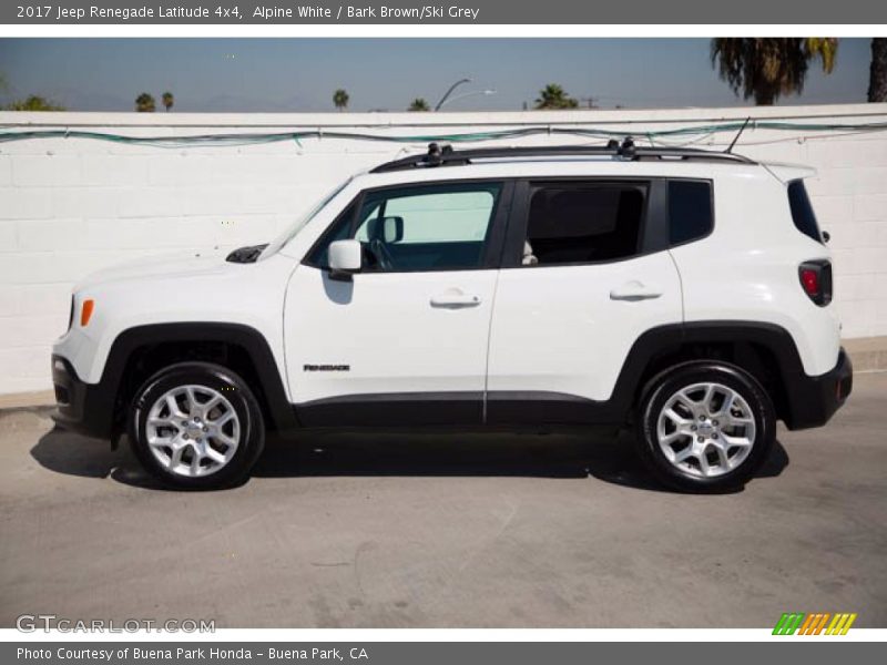 Alpine White / Bark Brown/Ski Grey 2017 Jeep Renegade Latitude 4x4