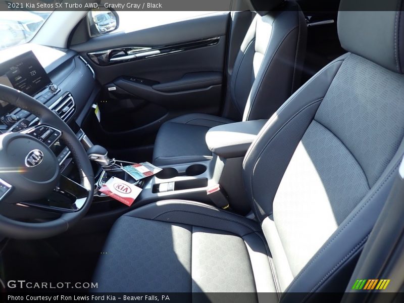 Gravity Gray / Black 2021 Kia Seltos SX Turbo AWD