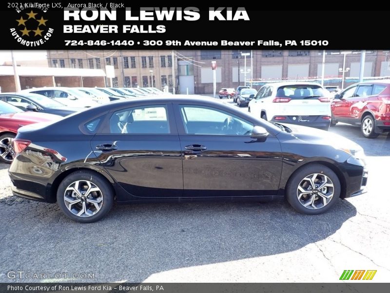 Aurora Black / Black 2021 Kia Forte LXS
