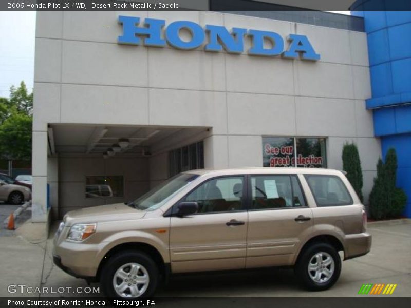 Desert Rock Metallic / Saddle 2006 Honda Pilot LX 4WD