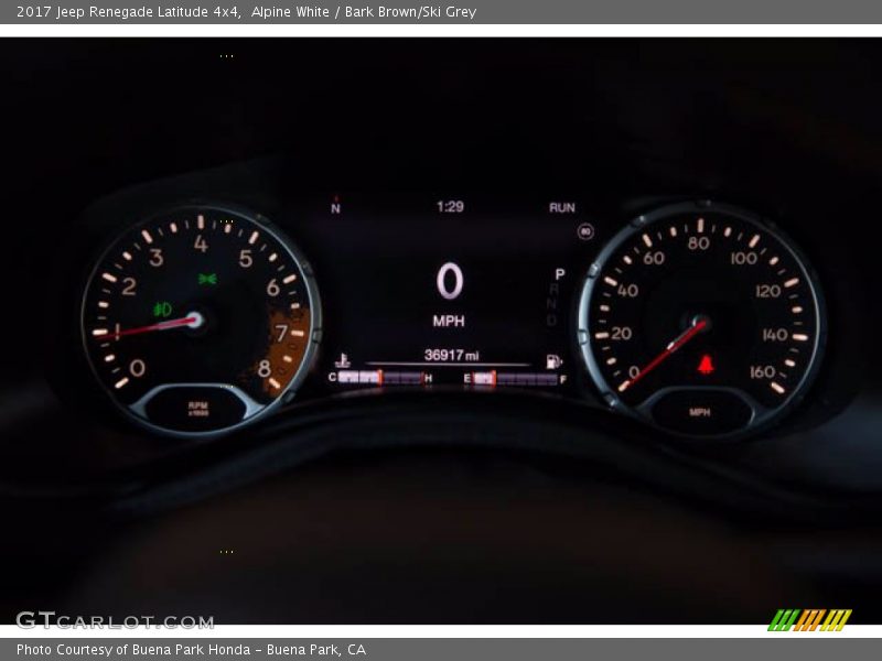 Alpine White / Bark Brown/Ski Grey 2017 Jeep Renegade Latitude 4x4