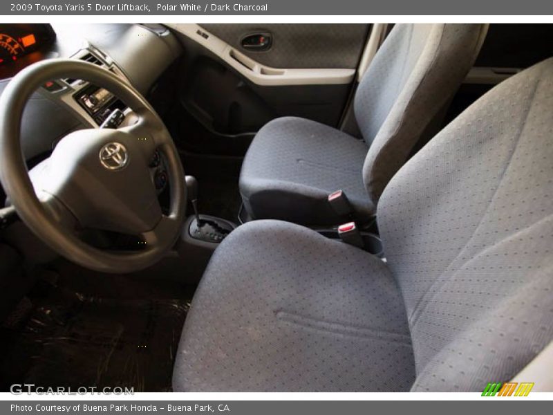 Polar White / Dark Charcoal 2009 Toyota Yaris 5 Door Liftback