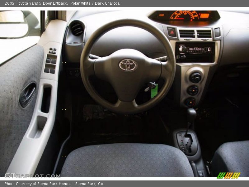 Polar White / Dark Charcoal 2009 Toyota Yaris 5 Door Liftback