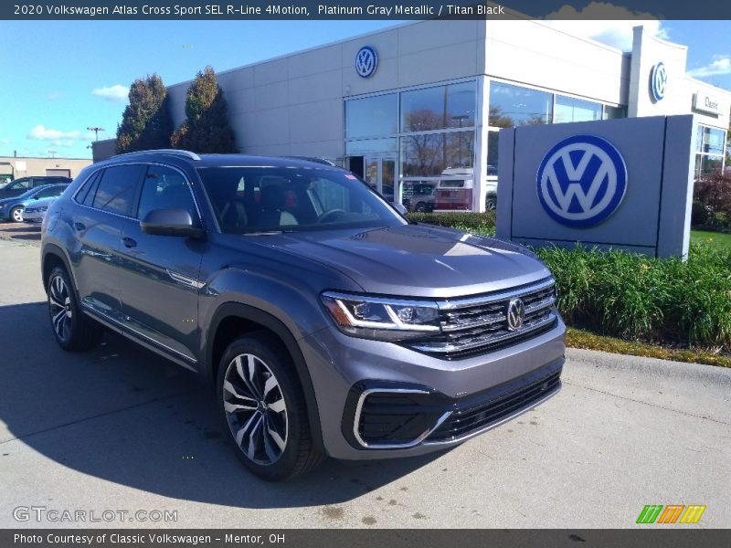 Platinum Gray Metallic / Titan Black 2020 Volkswagen Atlas Cross Sport SEL R-Line 4Motion