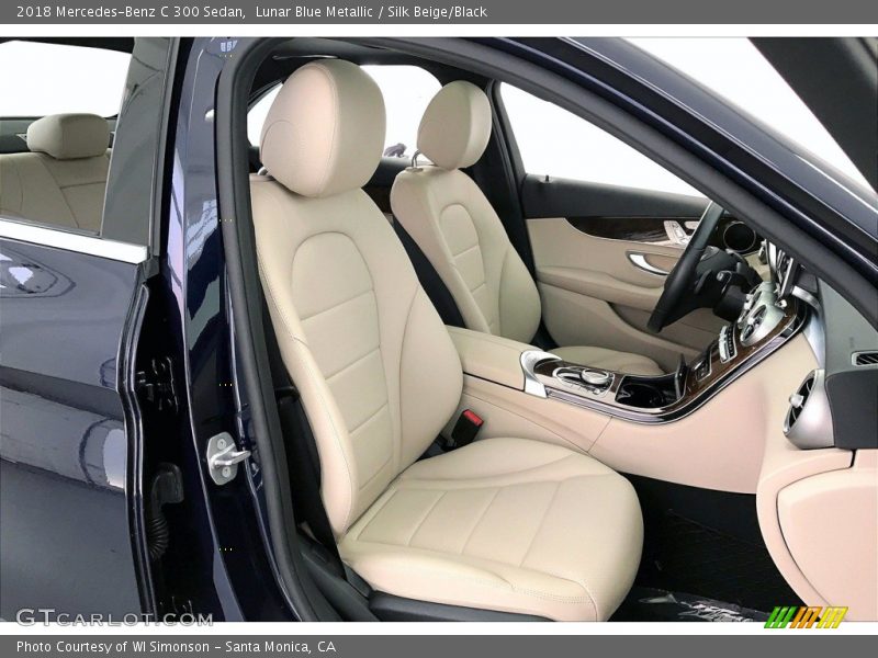 Lunar Blue Metallic / Silk Beige/Black 2018 Mercedes-Benz C 300 Sedan