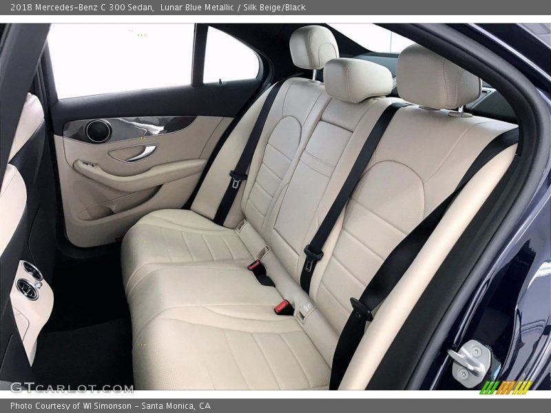 Lunar Blue Metallic / Silk Beige/Black 2018 Mercedes-Benz C 300 Sedan