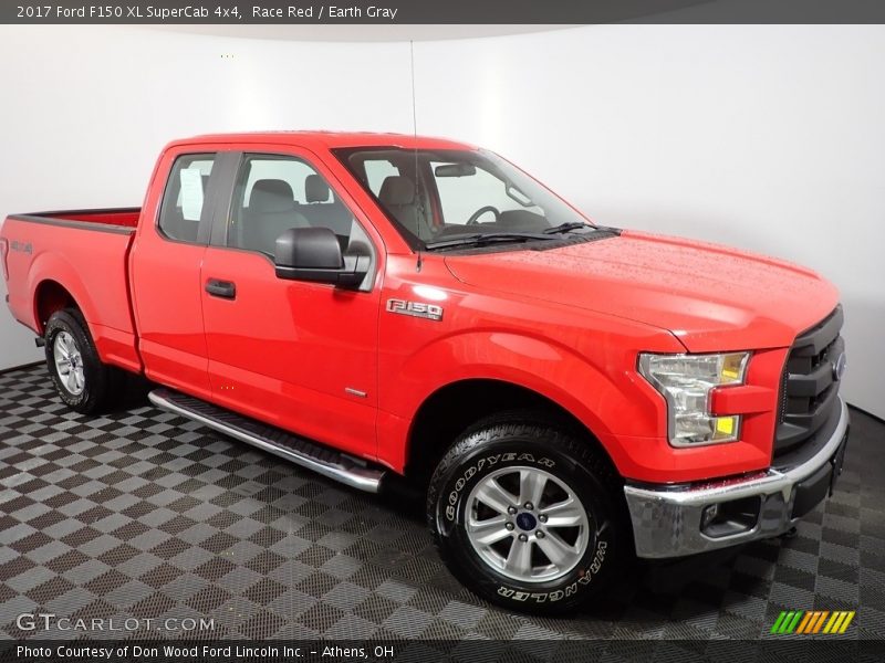 Race Red / Earth Gray 2017 Ford F150 XL SuperCab 4x4