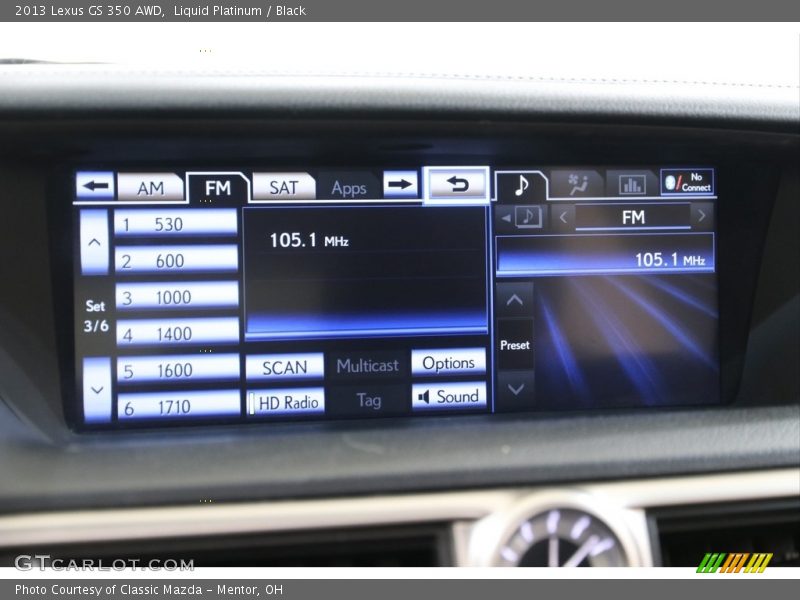 Liquid Platinum / Black 2013 Lexus GS 350 AWD