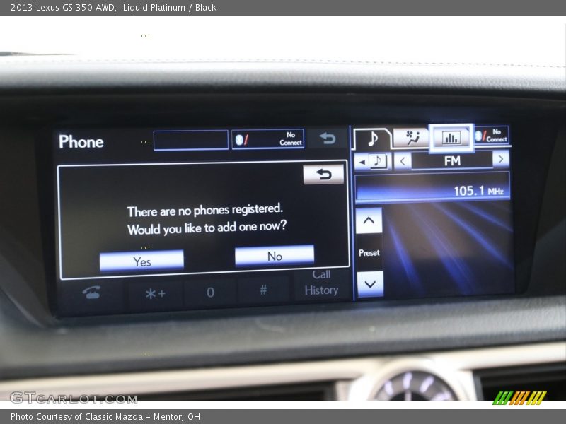 Liquid Platinum / Black 2013 Lexus GS 350 AWD