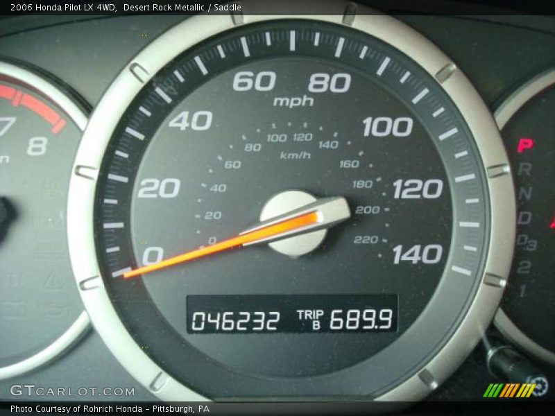 Desert Rock Metallic / Saddle 2006 Honda Pilot LX 4WD