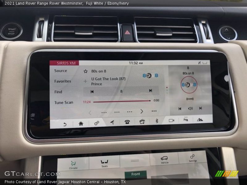 Controls of 2021 Range Rover Westminster