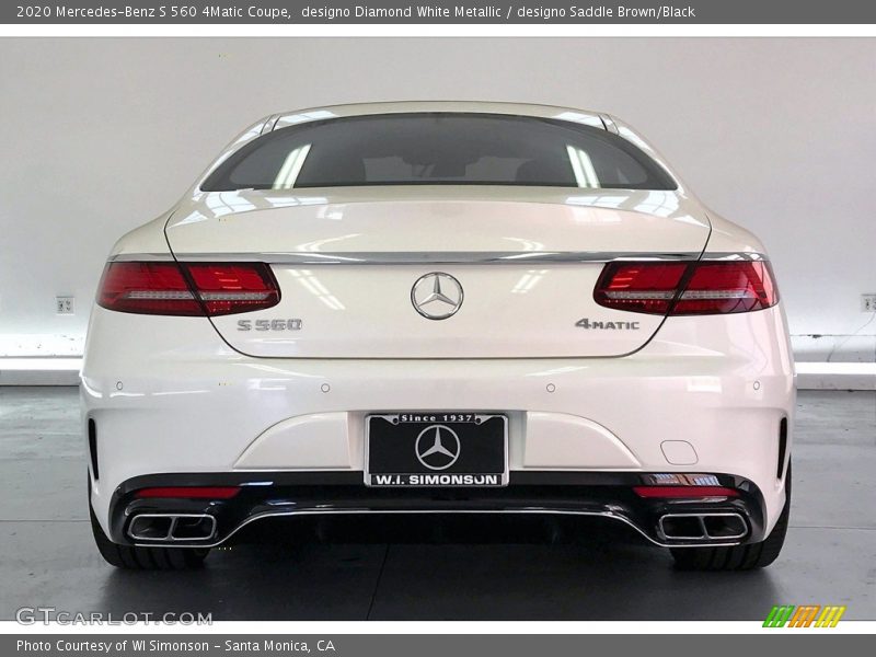 designo Diamond White Metallic / designo Saddle Brown/Black 2020 Mercedes-Benz S 560 4Matic Coupe