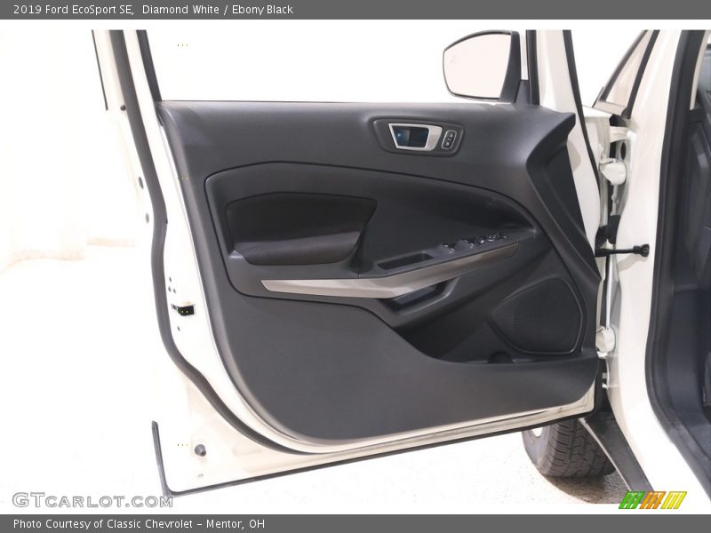 Diamond White / Ebony Black 2019 Ford EcoSport SE