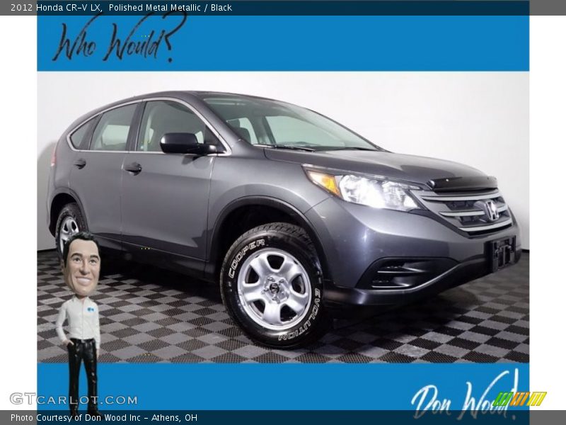 Polished Metal Metallic / Black 2012 Honda CR-V LX