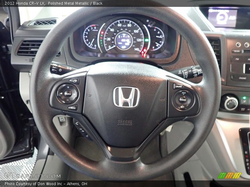 Polished Metal Metallic / Black 2012 Honda CR-V LX