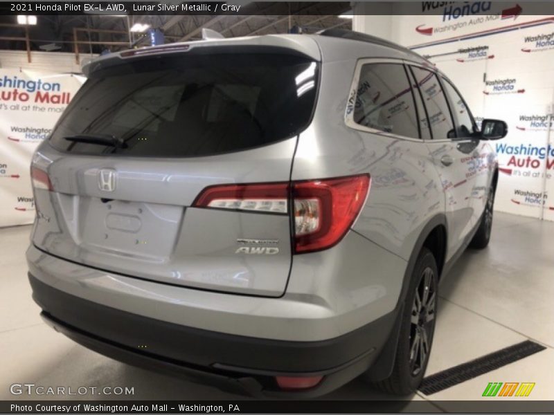 Lunar Silver Metallic / Gray 2021 Honda Pilot EX-L AWD