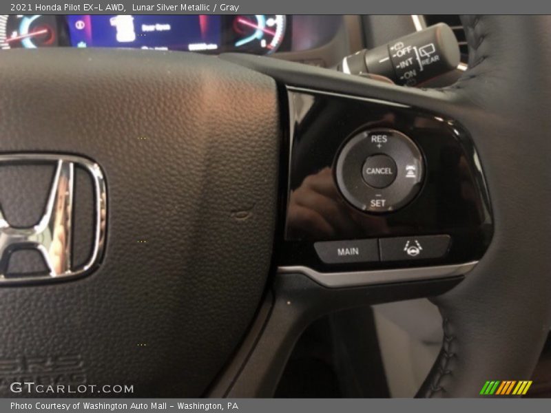 Lunar Silver Metallic / Gray 2021 Honda Pilot EX-L AWD