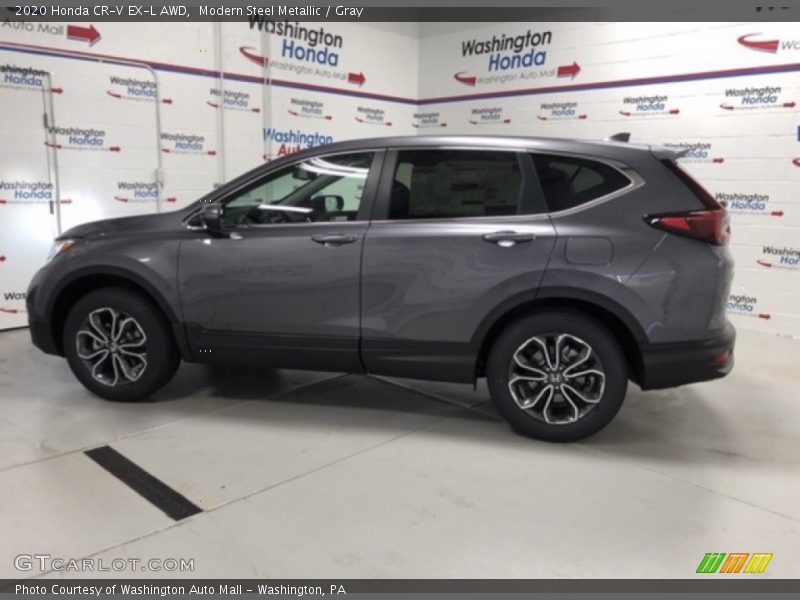 Modern Steel Metallic / Gray 2020 Honda CR-V EX-L AWD