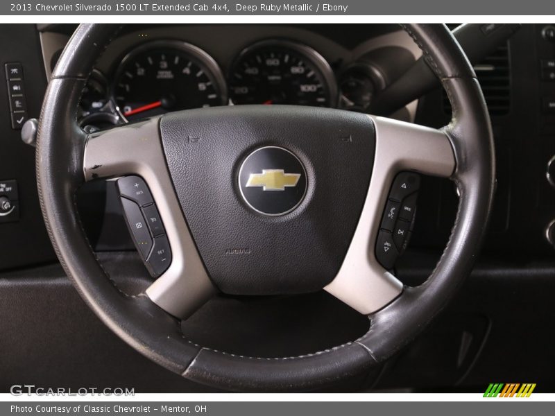 Deep Ruby Metallic / Ebony 2013 Chevrolet Silverado 1500 LT Extended Cab 4x4