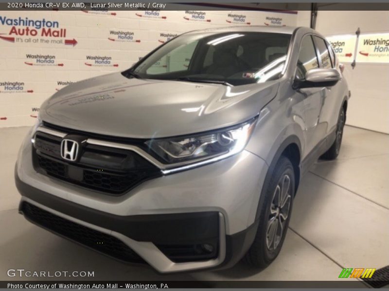 Lunar Silver Metallic / Gray 2020 Honda CR-V EX AWD