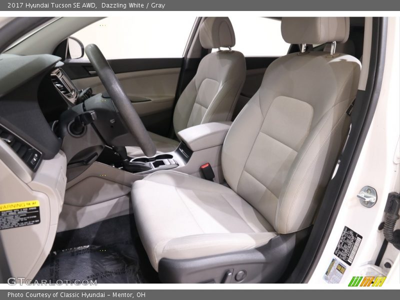 Dazzling White / Gray 2017 Hyundai Tucson SE AWD