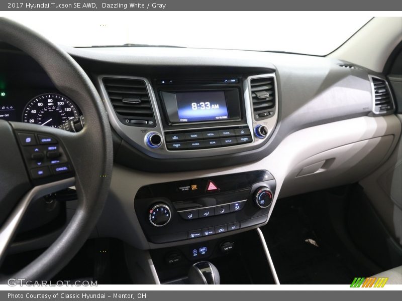Dazzling White / Gray 2017 Hyundai Tucson SE AWD