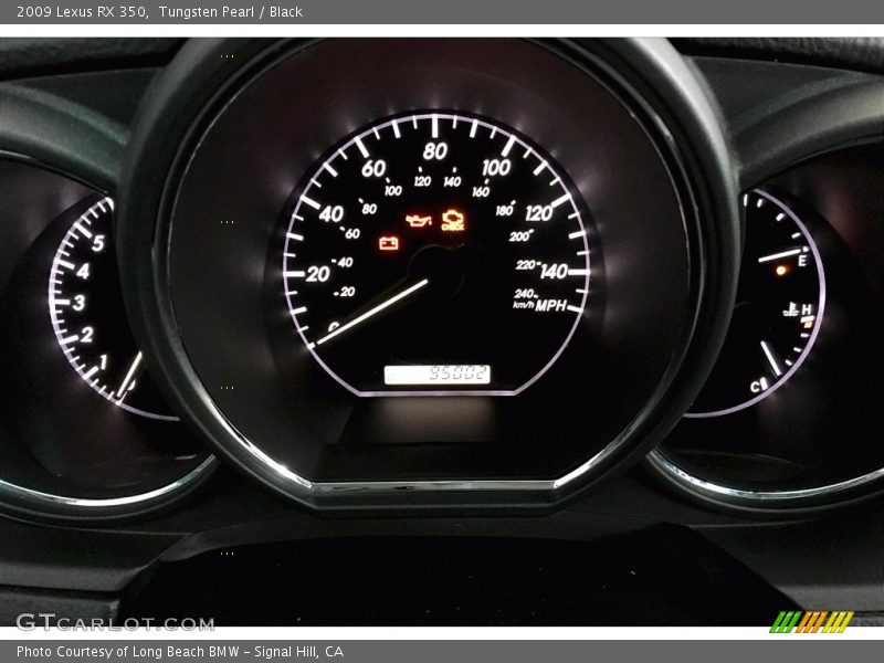 Tungsten Pearl / Black 2009 Lexus RX 350