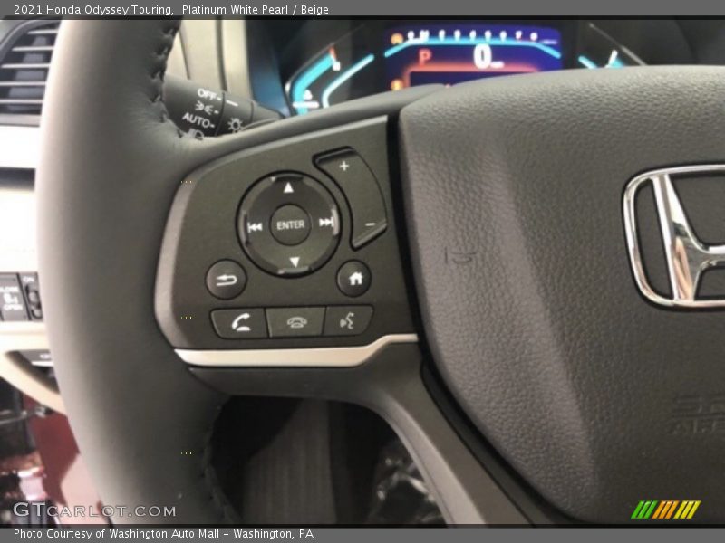 Platinum White Pearl / Beige 2021 Honda Odyssey Touring