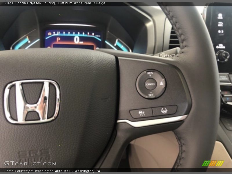 Platinum White Pearl / Beige 2021 Honda Odyssey Touring