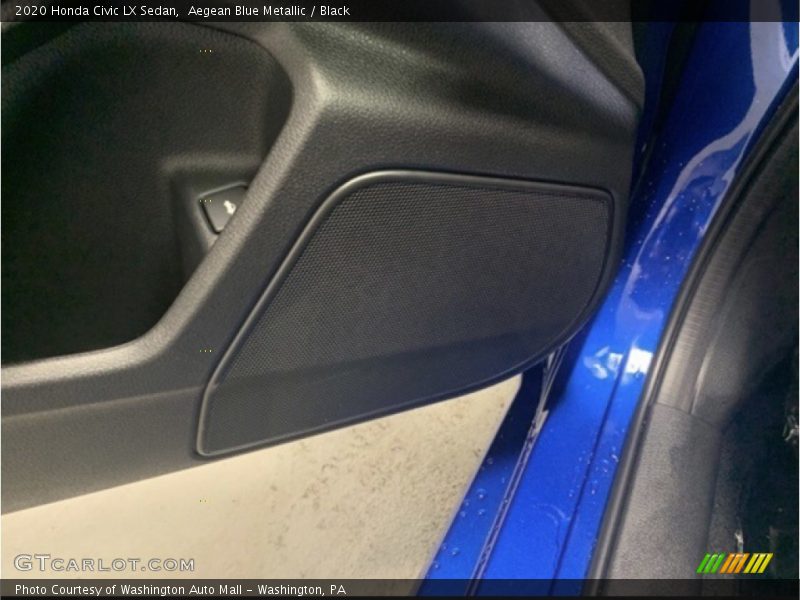 Aegean Blue Metallic / Black 2020 Honda Civic LX Sedan