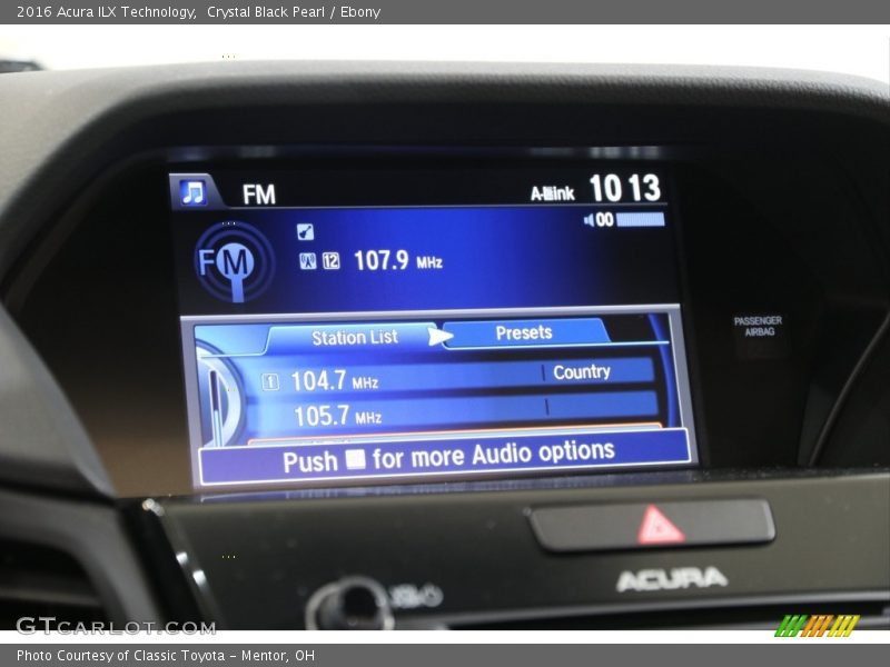 Crystal Black Pearl / Ebony 2016 Acura ILX Technology