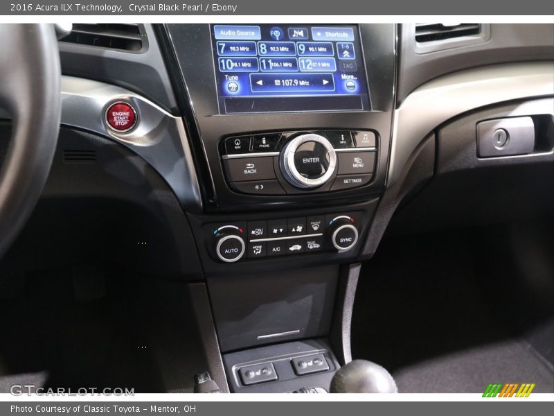 Crystal Black Pearl / Ebony 2016 Acura ILX Technology