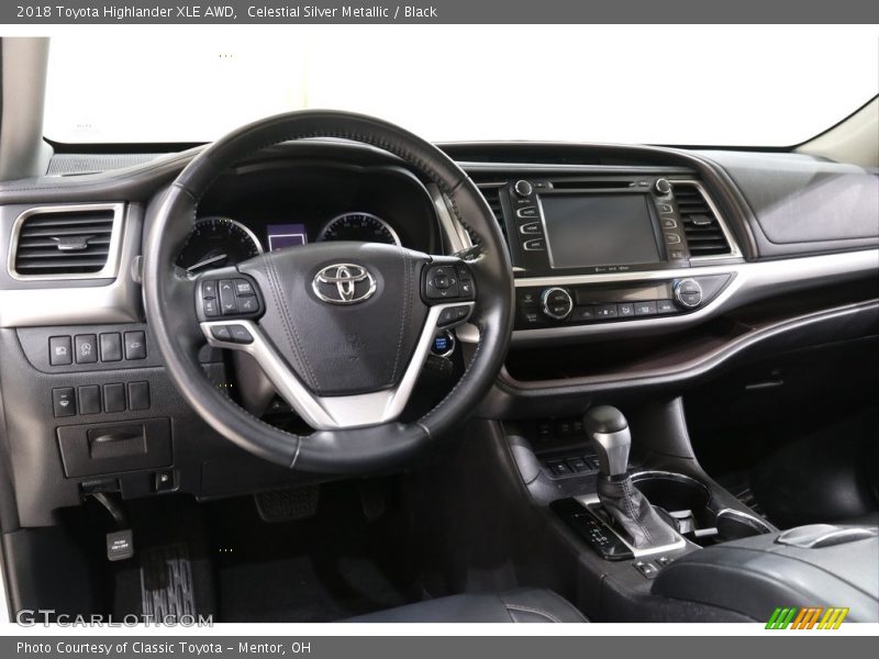 Celestial Silver Metallic / Black 2018 Toyota Highlander XLE AWD