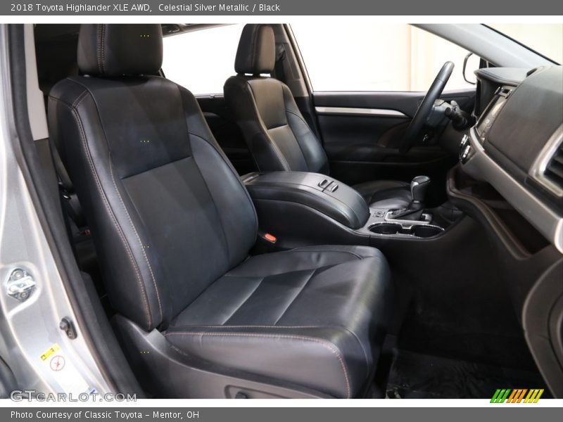 Celestial Silver Metallic / Black 2018 Toyota Highlander XLE AWD