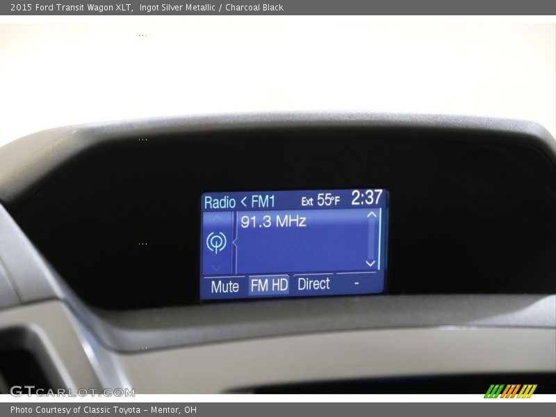 Ingot Silver Metallic / Charcoal Black 2015 Ford Transit Wagon XLT