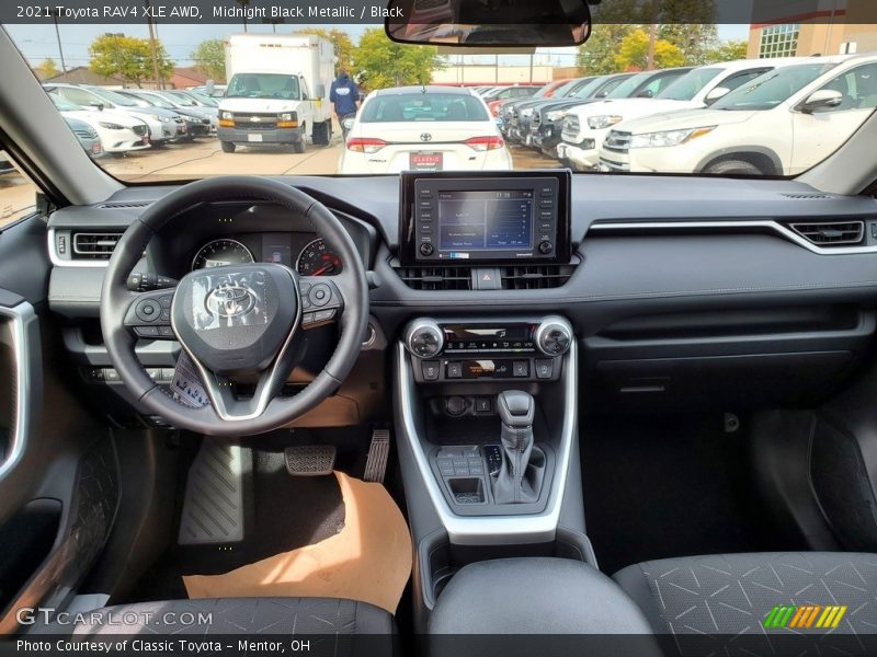 Midnight Black Metallic / Black 2021 Toyota RAV4 XLE AWD