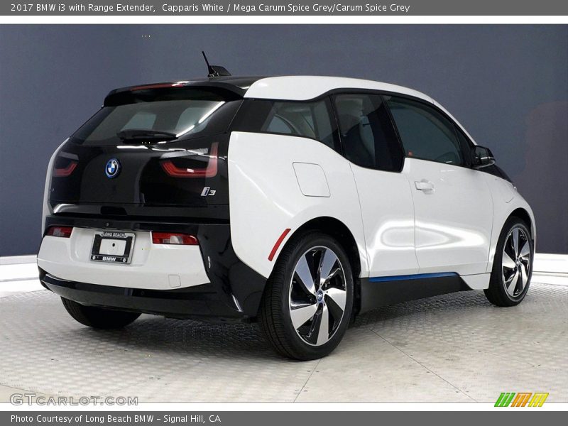 Capparis White / Mega Carum Spice Grey/Carum Spice Grey 2017 BMW i3 with Range Extender