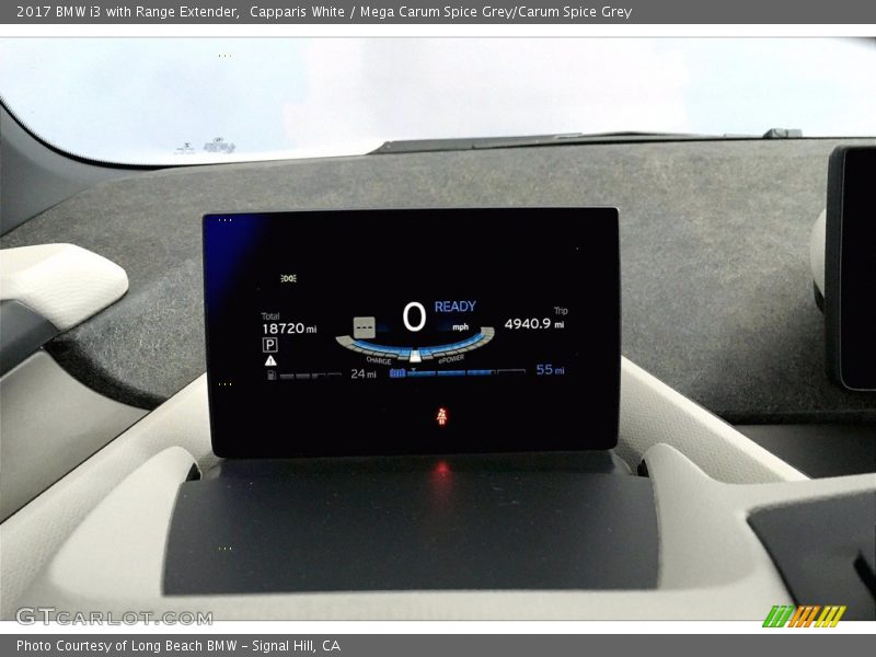 Capparis White / Mega Carum Spice Grey/Carum Spice Grey 2017 BMW i3 with Range Extender