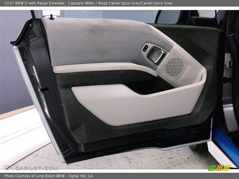 Capparis White / Mega Carum Spice Grey/Carum Spice Grey 2017 BMW i3 with Range Extender