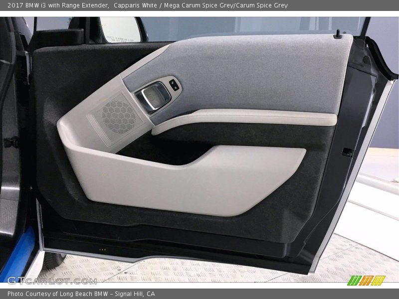 Capparis White / Mega Carum Spice Grey/Carum Spice Grey 2017 BMW i3 with Range Extender