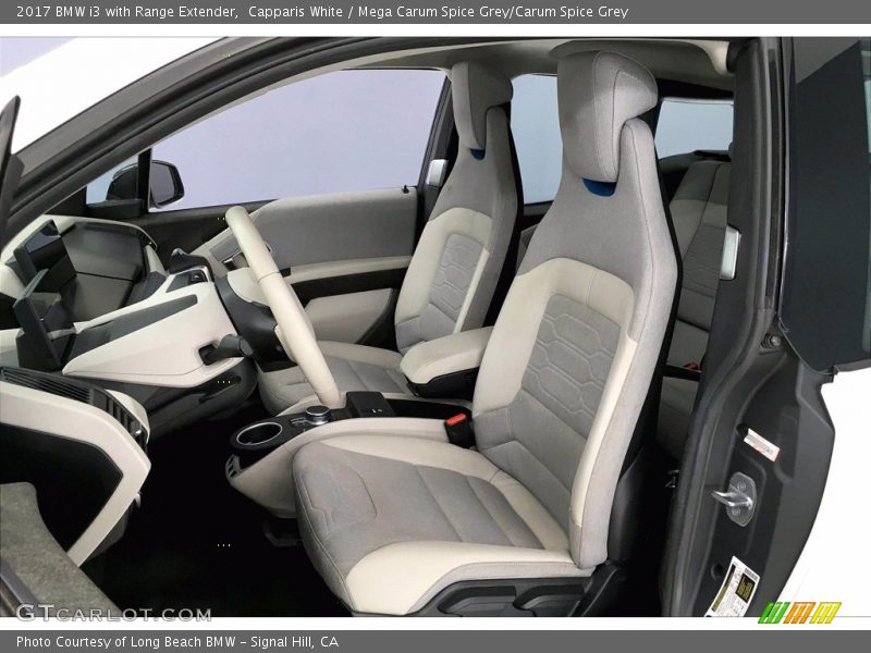 Capparis White / Mega Carum Spice Grey/Carum Spice Grey 2017 BMW i3 with Range Extender