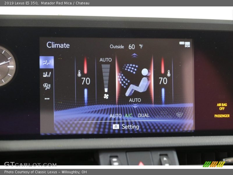 Matador Red Mica / Chateau 2019 Lexus ES 350